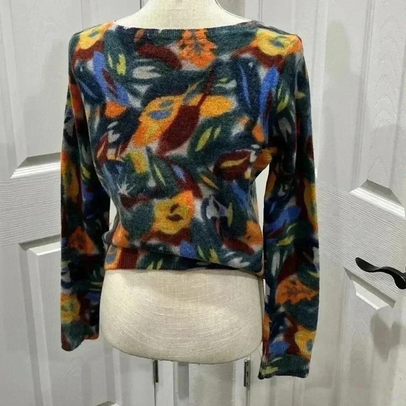 Zoologist by Charlotte Linton Anthropologie cropped 100% merino wool swe… ❤️ - Picture 3 of 8